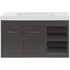 Freshen up the bathroom with bathroom vanities from ikea.ca. Style Selections Vada 36 In Sable Brown Single Sink Bathroom Vanity With White Cultured Marble Top In The Bathroom Vanities With Tops Department At Lowes Com