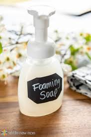 homemade moisturizing foaming hand soap