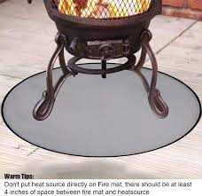Fits most common sizes of barbecues. Fireproof Mat Hongzhi Fire Pit Mat For Deck Fire Resistant Round Grill Mat For Patio Lawn Floor Ground Porch Deck Protector For Wood Burning Fire Pit Bbq Smoker Fireplace Hearth Rug Ember Pad
