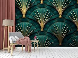 Gold Decorative Wallpaper Wall Mural