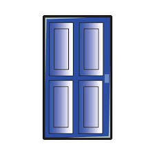 Blue Door Vector Ilration 8122274