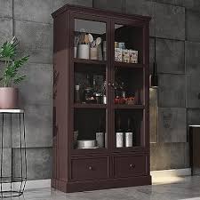 Wooden Bookcase Display Cabinet