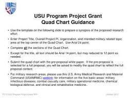 Ppt Usu Program Project Grant Quad Chart Guidance
