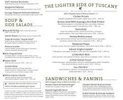 menu for brio tuscan grille 499 s