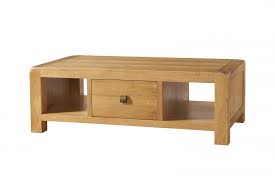 avon oak large coffee table with drawer