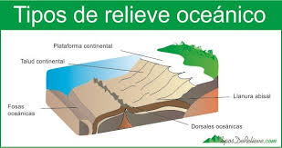 tipos de relieve oceánico tipos de