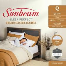 Quilted Electric Blanket Queen Bed