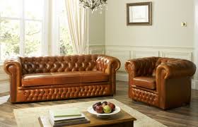 Heaton Leather Chesterfield Sofa The