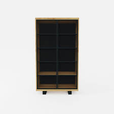 Modern Oak Display Cabinet