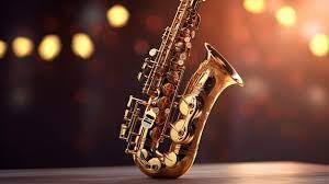 premium photo a saxophone on a se