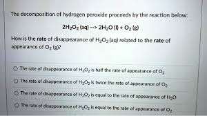 The Decomposition Of Hydrogen Peroxide
