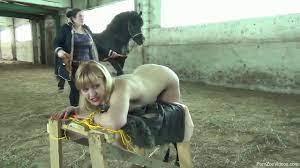 Erotic anal fantasy with a mature fucking with a horse