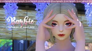 barbie makeup for all miqote faces