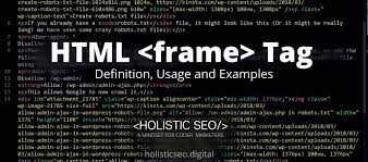 html frame definition usage and