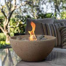 Sand Finish Gel Outdoor Tabletop Fireplace