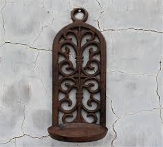 Vintage Iron Wall Mounted Candle Holder