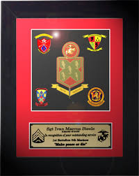 framed marine corps laser cut gift