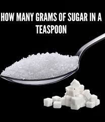 how many grams of sugar in a teaspoon