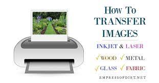 how to transfer images to wood glass
