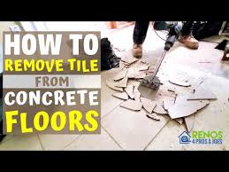 remove tile from a concrete floor