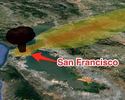 San Francisco nuclear explosion simulation