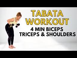 min tabata workout for biceps triceps