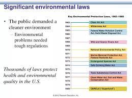 ppt significant environmental laws