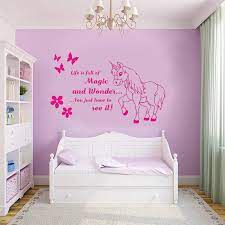 Unicorn With Quote Girls Bedroom Large