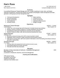 Save your cv as both a word document and a pdf. Perfect Restaurant Resume Acknowledgement Letter College Restaurant Resume Resume Examples Manager Resume