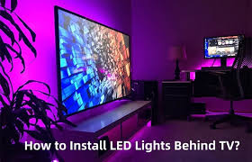install led lights behind tv