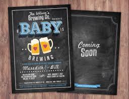 Coed Baby Shower Invitation Beer Baby