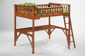 Ginger Twin Loft Bed By Night Day
