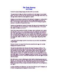 English short essay on journey by train for kids in     Words  Adomus Document image preview