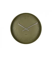 Green Wall Clock Large Numbers Ø51cm