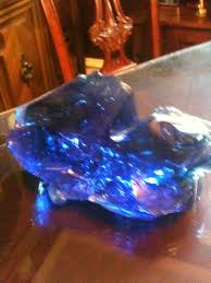 Blue Slag Glass
