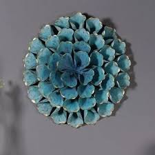 Metal Blue Flower Wall Art At Rs 2485