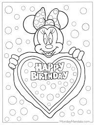 30 minnie mouse coloring pages free