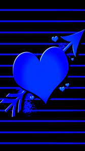 background blue heart wallpaper