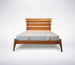 platform bed frame headboard solid wood