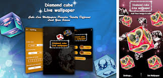 3d diamond cube live wallpaper apk