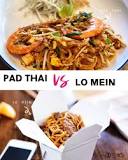 Is Pad Thai or lo mein healthier?