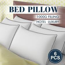8 pack bed pillow medium firm pillows