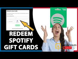 how to redeem spotify gift card redeem