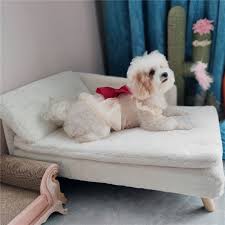 luxury l shaped pet sofa couch velvet