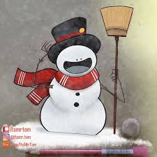 How to draw snowman with scarf. Post 1085 Theme Snowman No Stories Again Today More Prep And More Family Visits Plus Its Kinda Hard To Character Design Daily Drawing Children Illustration