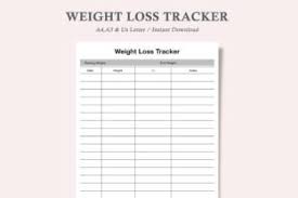 weight loss chart weight loss planner