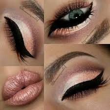 eye eyeshadow and lipstick image