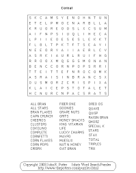 john s word search puzzles cereal