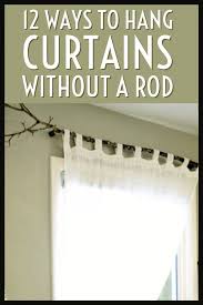 How To Hang Curtains Without A Rod 12