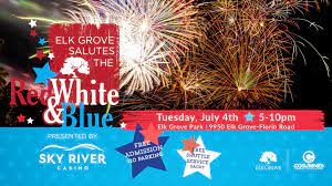 elk grove salutes the red white and